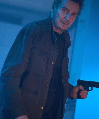 Liam Neeson Blacklight 2022 Travis Block Black Jacket