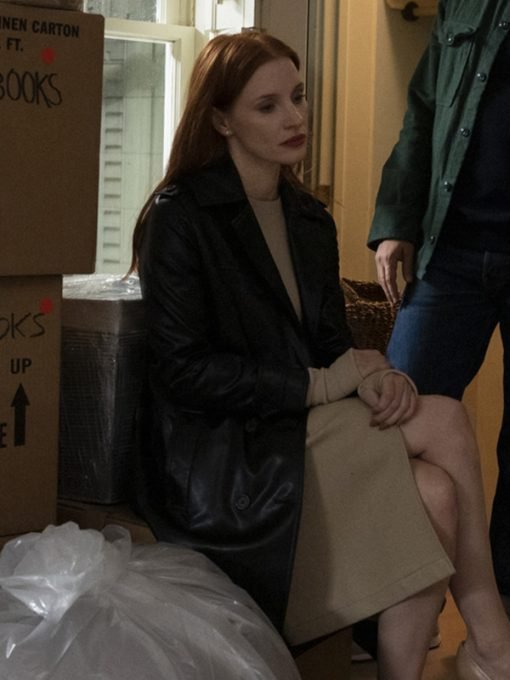 Mira Jessica Chastain Scenes from a Marriage 2021 Trench Coat