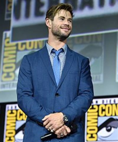 Chris Hemsworth Thor Love and Thunder Blue Coat