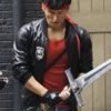 Kung Fury David Sandberg Black Leather Jacket