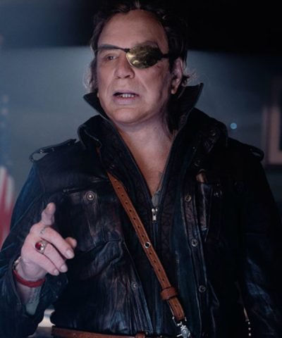 WarHunt Mickey Rourke Black Leather Jacket