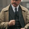 Inspector Chester Campbell Peaky Blinders Sam Neill Brown Trench Coat