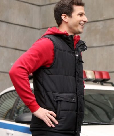 Brooklyn Nine-Nine Andy Samberg Puffer Black Vest