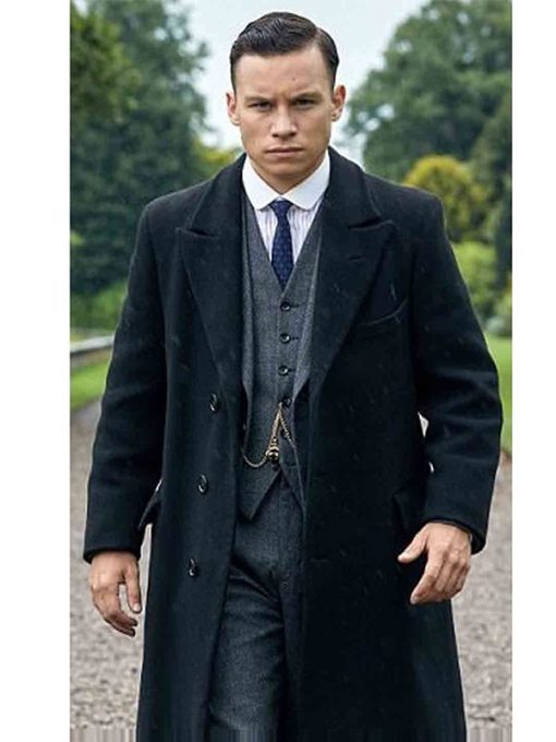 Michael Gray Peaky Blinders Finn Cole Black Coat