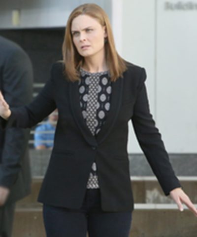 Temperance Brennan Bones 2005 Emily Deschanel Black Coat