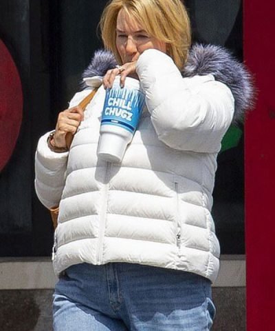 Renée Zellweger The Thing About Pam 2022 White Jacket