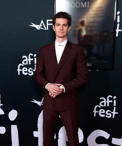 tick, tick...BOOM! 2021 Andrew Garfield Maroon Coat