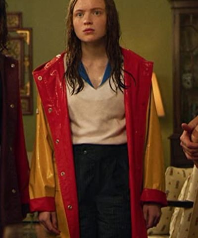 Sadie Sink Stranger Things Yellow Rain Coat