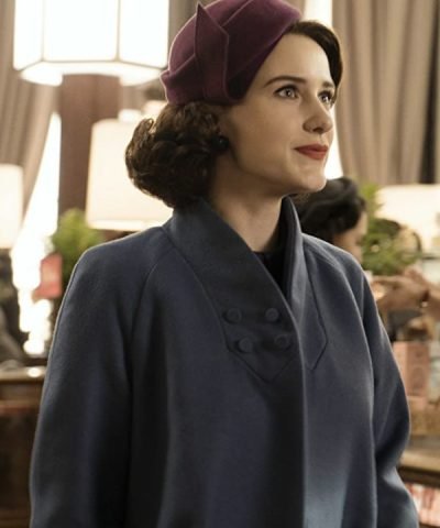 Rachel Brosnahan The Marvelous Mrs. Maisel Grey Trench Coat