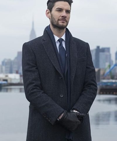 The Punisher Ben Barnes Blue Wool Coat