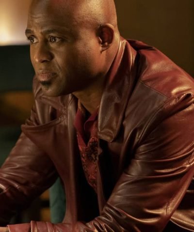 "Wayne Brady American Gigolo Season 01 Brown Leather Jacket "