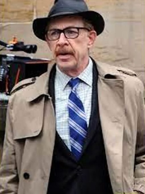 Commissioner Gordon Batgirl J.K. Simmons Brown Cotton Coat