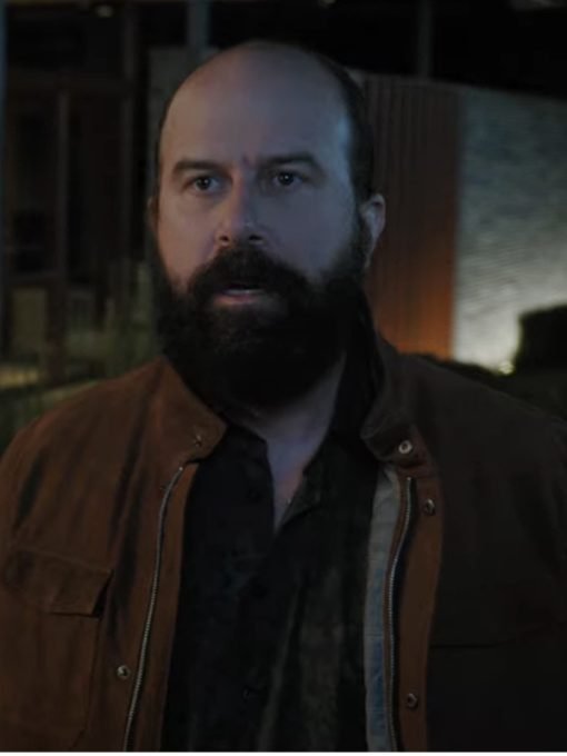 Brett Gelman Metal Lords Brown Cotton Jacket