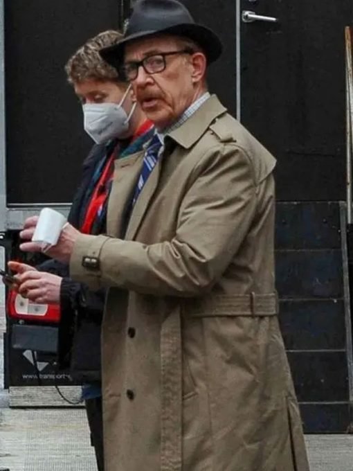 Commissioner Gordon Batgirl J.K. Simmons Brown Cotton Coat