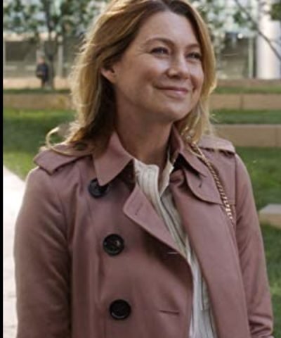 Greys Anatomy Dr. Meredith Grey Pink Trench Coat