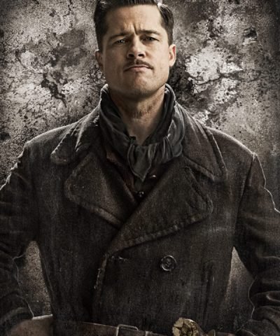 Brad Pitt Inglourious Basterds Brown Wool Coat