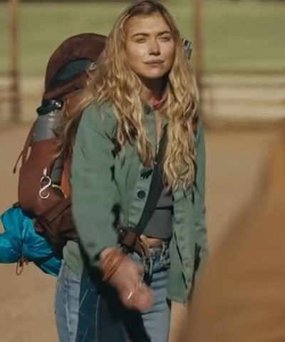 Imogen Poots Outer Range Green Cotton Jacket