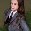 Alisha Weir Matilda 2022 Grey Blazer Coat