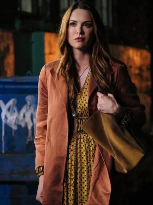 Danneel Ackles TV Series Supernatural Brown Trench Coat