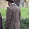 Hugh Bonneville Downton Abbey 2010 Brown Trench Coat