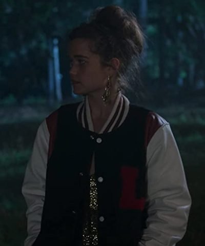 Sarah Catherine Hook TV Series First Kill Black Varsity Jacket