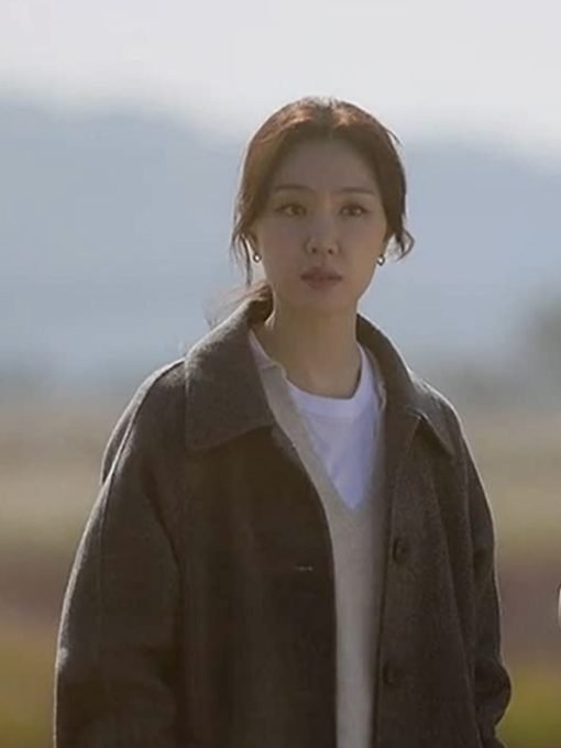 Seo Ji-hye Kiss Sixth Sense S01 Grey Wool Jacket