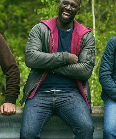 The Takedown Omar Sy Green Leather Jacket