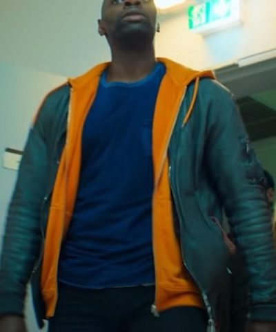 The Takedown Omar Sy Green Leather Jacket