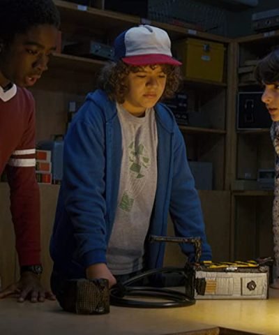 Stranger Things S02 Gaten Matarazzo Blue Hoodie