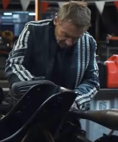 Richard Roxburgh Go Cafe Racer Black Leather Jacket