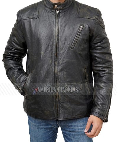 Aaron Paul TV Series Westworld S04 Black Leather Jacket