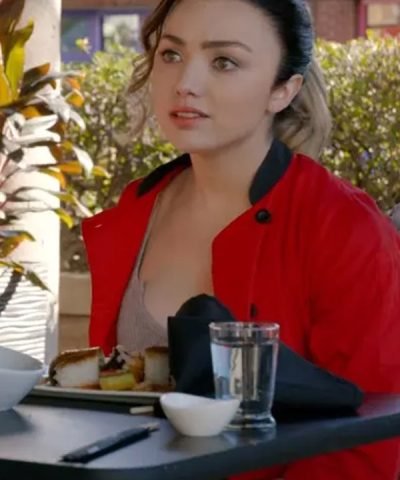 Peyton List TV Series Cobra Kai S05 Red Cotton Jacket