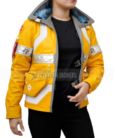 David Martinez Cyberpunk 2077 Edgerunners Yellow Leather Jacket