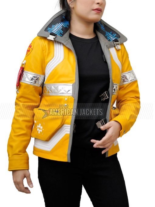 David Martinez Cyberpunk 2077 Edgerunners Yellow Leather Jacket