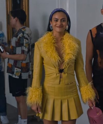 Do Revenge 2022 Drea Yellow Leather Jacket