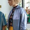 Do Revenge 2022 Maya Hawke Blue Bomber Jacket