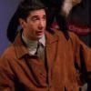 Friends TV Series Ross Brown Suede Leather Jacket