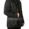 Jack Lowden Slow Horses Black Cotton Jacket