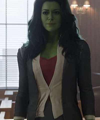 Tatiana Maslany TV Series She-Hulk: Attorney at Law S01 Grey Blazer