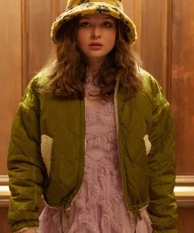 Zoe Margaret Colletti Only Murders in the Building Green Quilted Jacket