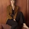 Memento Carrie-Anne Moss Brown Blazer Jacket