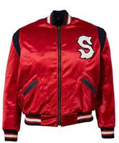 Sacramento Solons Red Varsity Jacket