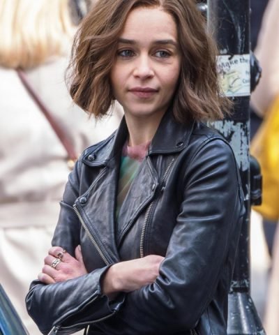 TV Series Emilia Clarke Secret Invasion Leather Jacket