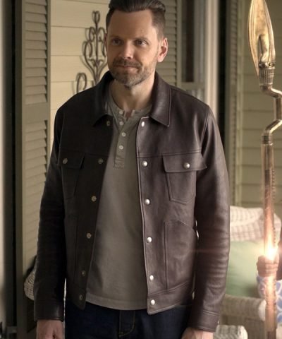 Stargirl TV Series S3 Joel McHale Brown Leather Jacket