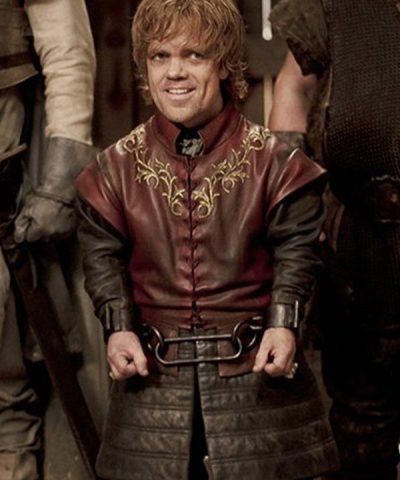 Peter Dinklage Game of Thrones Maroon Leather Vest