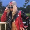 WWE Wrestler Toni Storm Black Leather Jacket