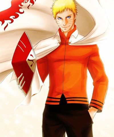 Boruto Naruto Next Generations Uzumaki 7th Hokage Orange Cotton Jacket