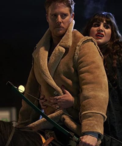 TV Series Jake McDorman What We Do in the Shadows Brown Leather Jacket