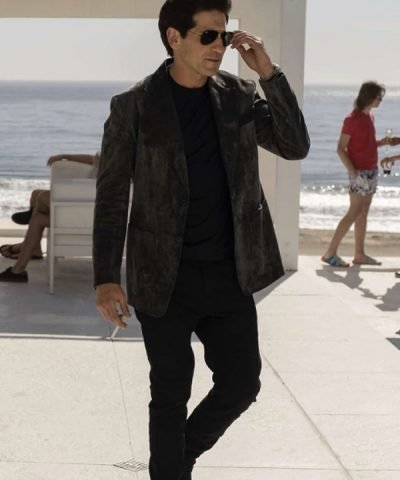 American Gigolo TV Series Jon Bernthal Grey Velvet Blazer