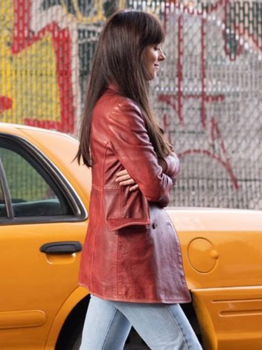 Madame Web 2024 Dakota Johnson Maroon Jacket